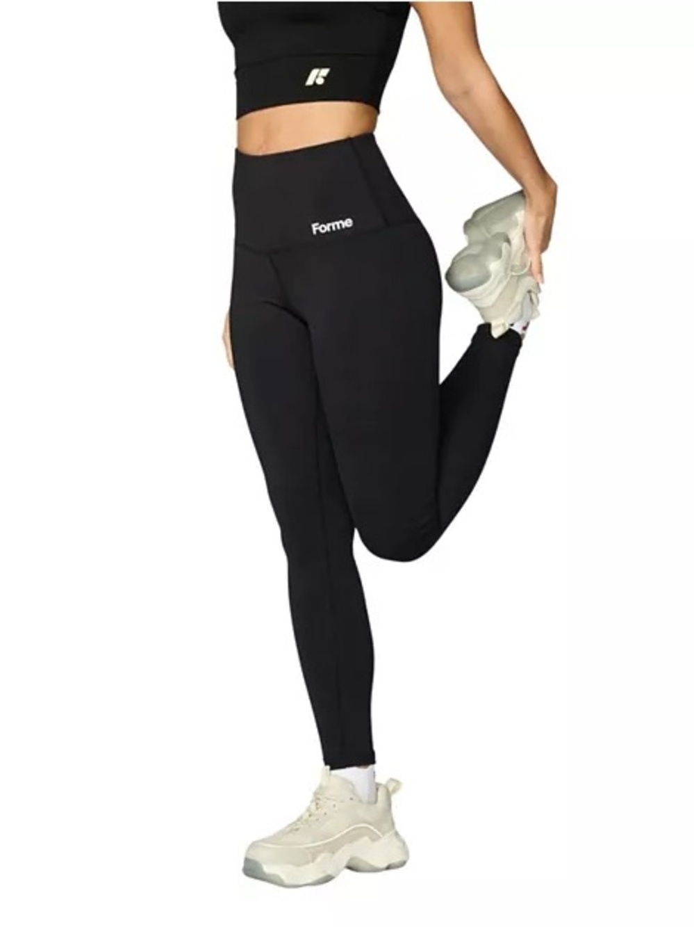 Forme Sculpt Leggings for Core & Back Alignment Black Size Medium